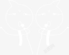 手绘线条人淘宝小二淘宝小二高清图片