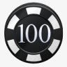 芯片一百赌场图标png_新图网 https://ixintu.com 100 Chip 一百 芯片