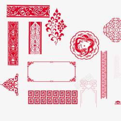 中国风传统花纹边框装饰素材