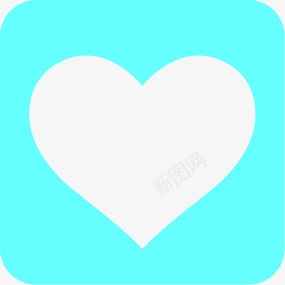 蓝色简约爱心标签图标png_新图网 https://ixintu.com 标签 爱心 简约 蓝色