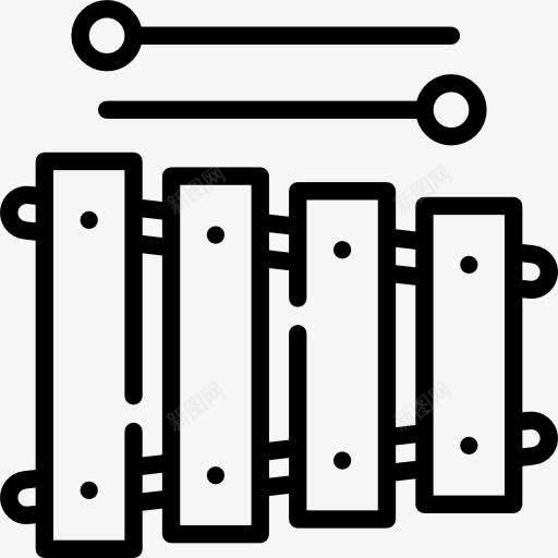 木琴图标png_新图网 https://ixintu.com 乐器 乐队 打击乐器的童年 木琴 音乐