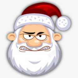 santaclaus愤怒圣誔老人图标高清图片