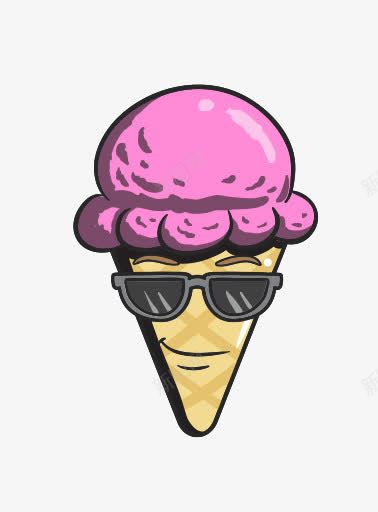 卡通锥奶油表情符号冰蛋卷冰淇凌图标png_新图网 https://ixintu.com Cartoon cone cream emoji ice 冰 卡通 奶油 表情符号 锥