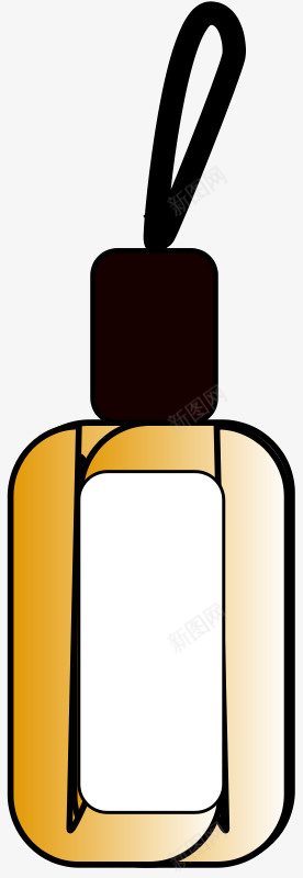 棕色黄色的卡通塑料水杯图标png_新图网 https://ixintu.com 卡通 卡通水杯 塑料 棕色 水杯 黄色