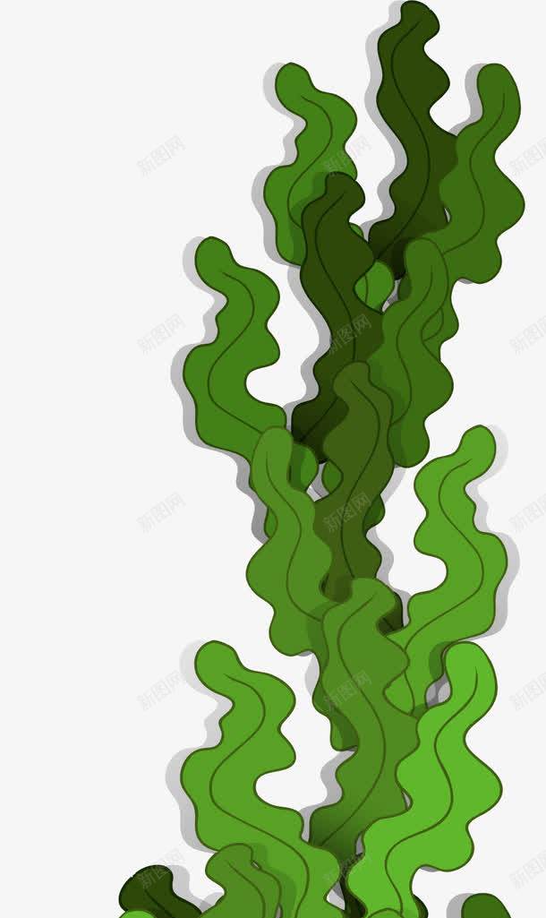 手绘海草png免抠素材_新图网 https://ixintu.com 手绘 植物 海草