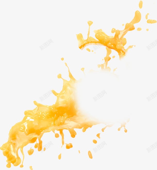 黄色简约液体效果元素png免抠素材_新图网 https://ixintu.com 免抠PNG 效果元素 液体 简约 黄色