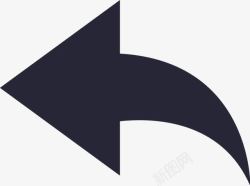 772单线向左返回772单线向左返回矢量图图标高清图片