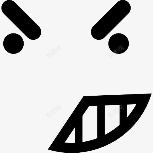 愤怒的表情面对圆角方形轮廓图标png_新图网 https://ixintu.com 圆形脸 平方 愤怒 接口 生气 表情 表情的面孔