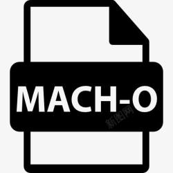 MachO延伸马赫O文件格式变体符号图标高清图片
