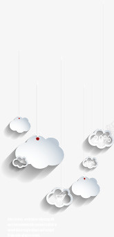 卡通白色云朵矢量图eps免抠素材_新图网 https://ixintu.com 卡通云朵 白色云朵 矢量图