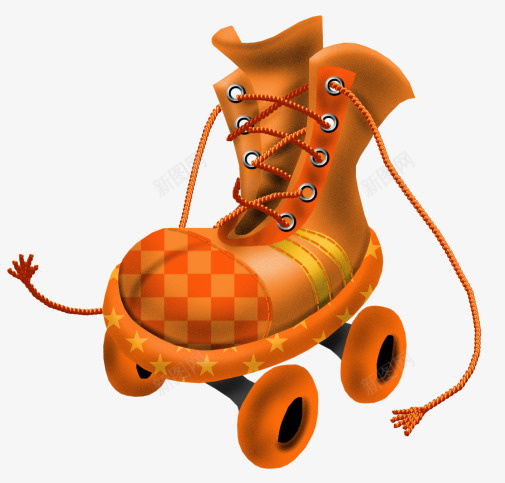 儿童滑板鞋png免抠素材_新图网 https://ixintu.com 儿童 卡通 可爱滑板鞋 手绘 溜冰鞋