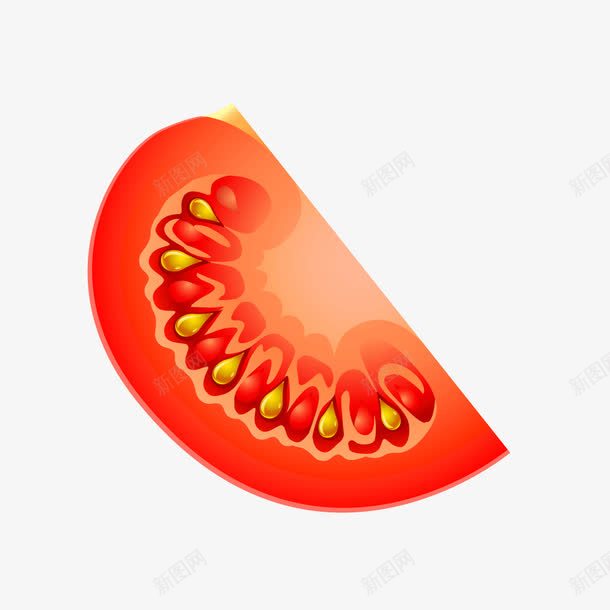 红色水果番茄png免抠素材_新图网 https://ixintu.com 水果 番茄 种子 红色