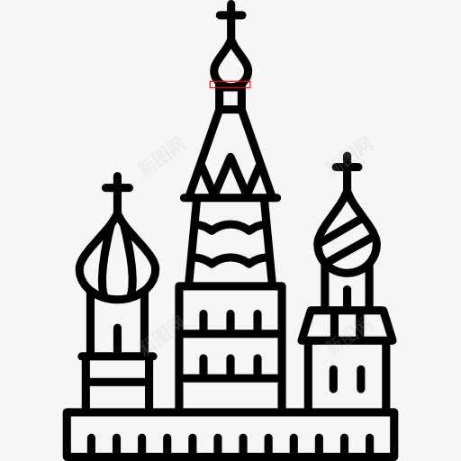 瓦西里升天大教堂图标png_新图网 https://ixintu.com 东正教 俄罗斯 基督教 纪念碑 莫斯科
