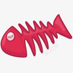 塑料鱼和鱼骨图标png_新图网 https://ixintu.com 图标 塑料 鱼骨