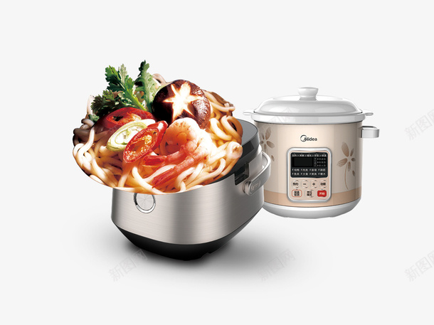 电压力锅png免抠素材_新图网 https://ixintu.com 厨具 电压力锅 装饰