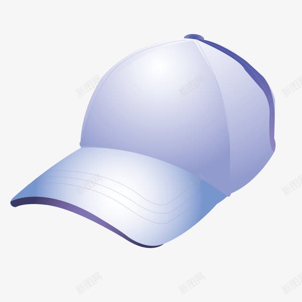 卡通棒球帽png免抠素材_新图网 https://ixintu.com 帽子 棒球帽 白色