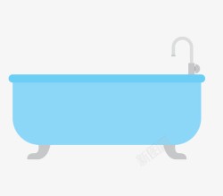 浴缸矢量图素材