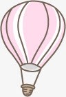 红色卡通夏日热气球元素png免抠素材_新图网 https://ixintu.com 元素 卡通 夏日 热气球 红色