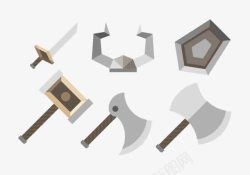 斧子刀剑锤子工具素材