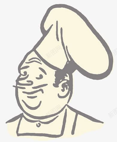 戴帽子的厨师png免抠素材_新图网 https://ixintu.com 中年厨师 厨师帽子 搞怪的厨师 皱眉头的师傅