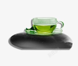 绿色的茶水素材