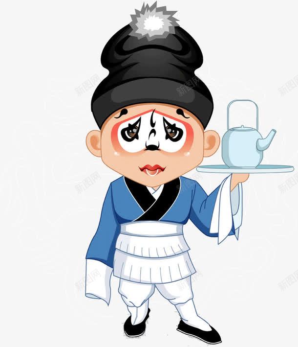 京剧店小二png免抠素材_新图网 https://ixintu.com 京剧 人物 店小二