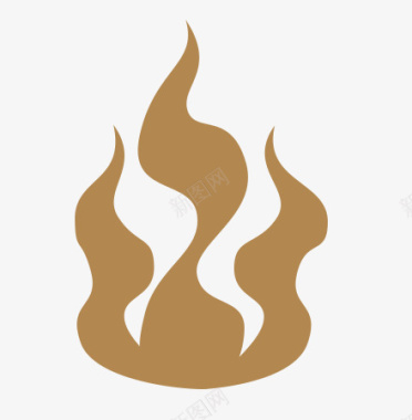 咖啡色之火焰图标图标