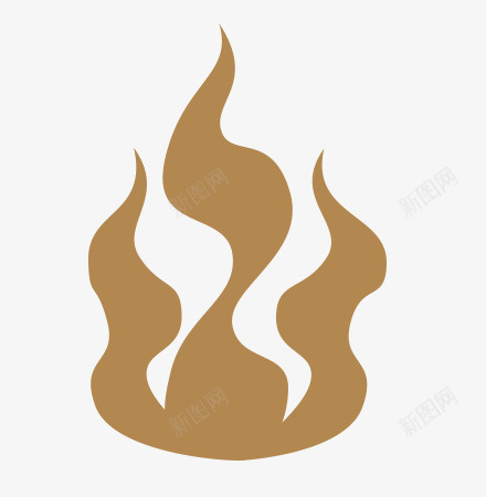 咖啡色之火焰图标png_新图网 https://ixintu.com 咖啡 形状 火 装饰