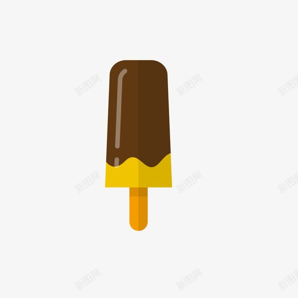 巧克力雪糕png免抠素材_新图网 https://ixintu.com 冰棒 冰淇淋 棒冰