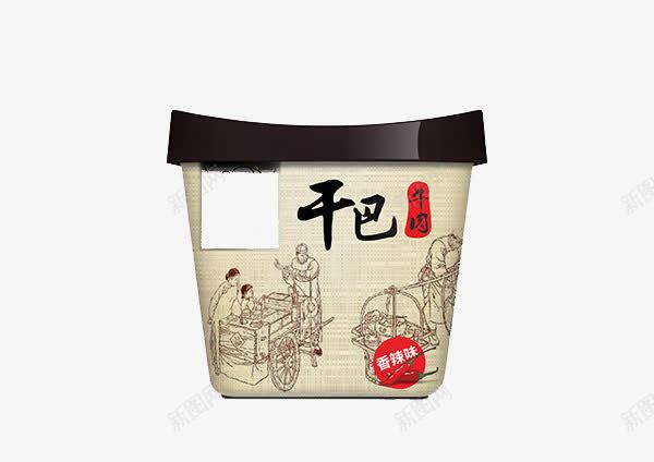 中国风方便面包装psd_新图网 https://ixintu.com 中国风 传统 包装 包装盒设计 方便面