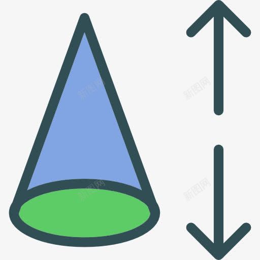 锥图标png_新图网 https://ixintu.com 图形工具 图形设计 形状和符号 界面 锥形状