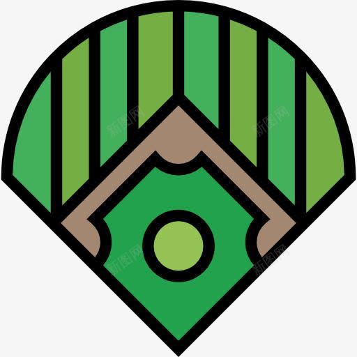 场图标png_新图网 https://ixintu.com 体育 体育竞赛 团队运动 棒球场 蝙蝠