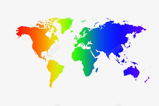 彩色世界地图png免抠素材_新图网 https://ixintu.com 世界 地图 彩色 板块