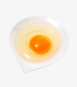 一颗鸡蛋盘里的一颗生鸡蛋高清图片