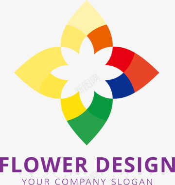 花型创意新能源logo矢量图图标图标