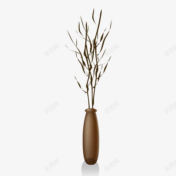 褐色花瓶png免抠素材_新图网 https://ixintu.com 插花 花瓶 花瓶素材 褐色 褐色花瓶