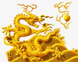 中国黄金龙黄金龙纹高清图片