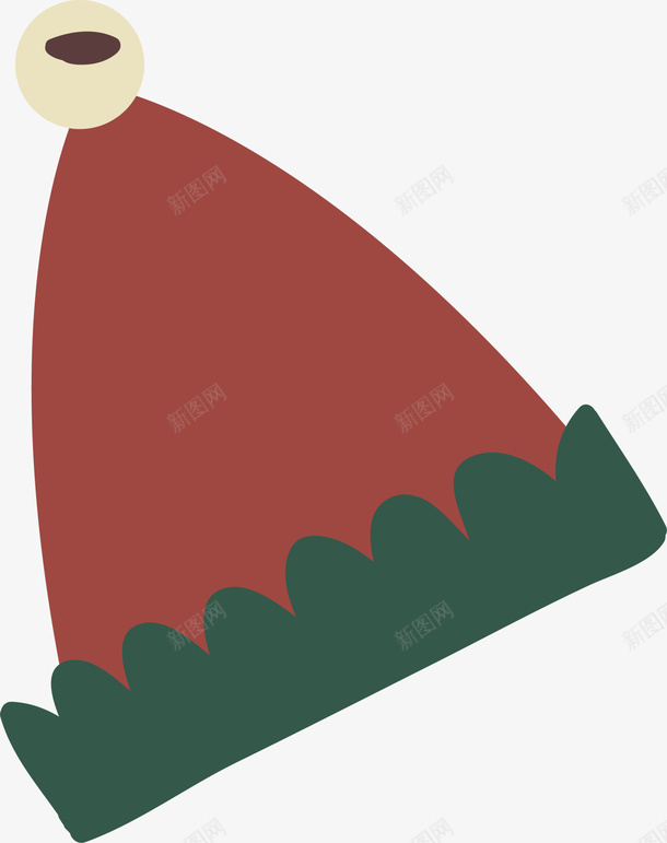 红色卡通冬日圣诞帽png免抠素材_新图网 https://ixintu.com Christma Christmas Merry 圣诞帽 圣诞快乐 圣诞老人的帽子 圣诞节