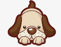 红耳朵咖啡色的狗狗高清图片