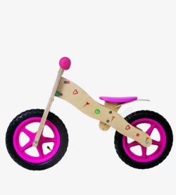 老虎形状儿童两轮车粉色儿童自行车高清图片