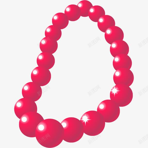 粉色的珠串png免抠素材_新图网 https://ixintu.com PNG图形 PNG装饰 珠串 粉色 装饰 首饰