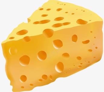 一块奶酪png免抠素材_新图网 https://ixintu.com 奶酪 矢量装饰 装饰 装饰画 黄色奶酪