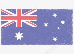 创意手绘澳洲国旗素材