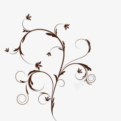 花纹卷简约欧式植物花纹高清图片