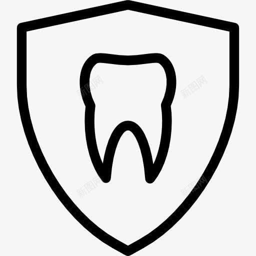 牙图标png_新图网 https://ixintu.com 保健和医疗 医疗 牙科 牙齿