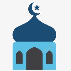 古尔邦节阿拉伯清真寺素材