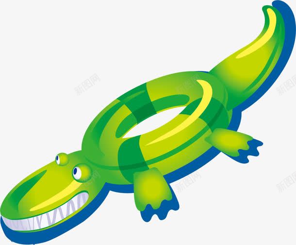 可爱的鳄鱼游泳圈png免抠素材_新图网 https://ixintu.com 小孩 海边 游泳圈 鳄鱼