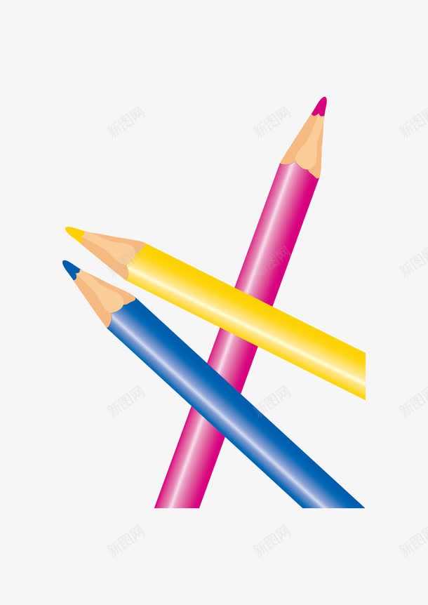 卡通彩色的美术画笔png免抠素材_新图网 https://ixintu.com 卡通手绘 彩色 画画 美术 铅笔