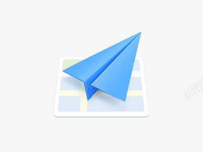 蓝色纸飞机png免抠素材_新图网 https://ixintu.com 信息 地图 飞机