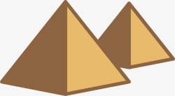 三角锥卡通金字塔矢量图素材